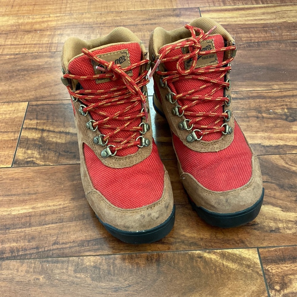 Danner Red and Brown Women's Hiking Boots